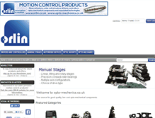 Tablet Screenshot of opto-mechanics.co.uk